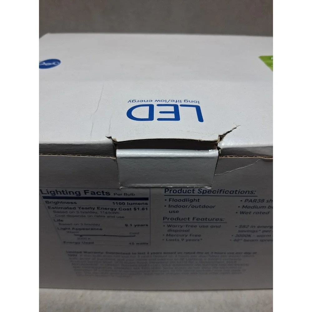 GE LED 15 w (90w Replacement) Long Life Outdoor Light Bulbs (WarmWhite- 2 Bulbs)